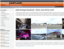 Tablet Screenshot of hallegartlage.de